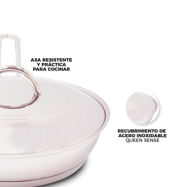 Queen Sense Sarten Mini De Acero 14 Cm