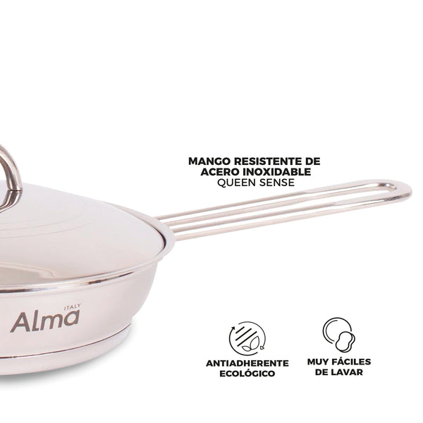 Queen Sense Sarten Mini De Acero 14 Cm