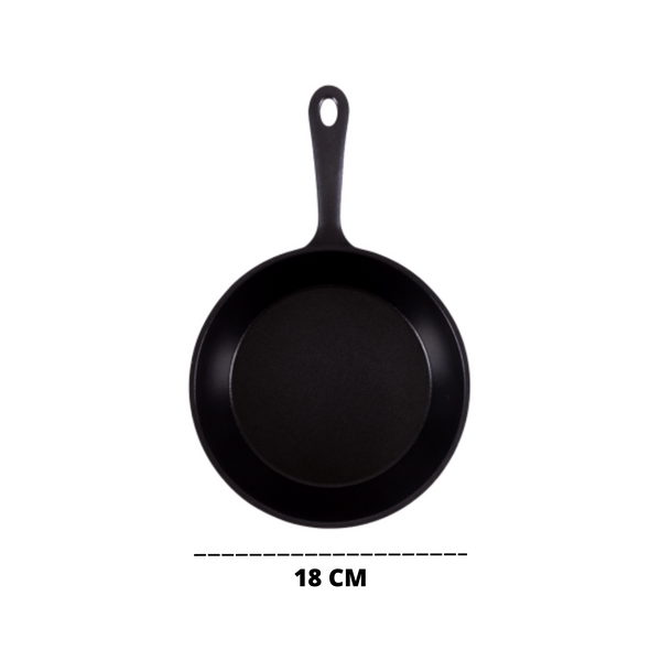 Queen Sense Sartén Plano Mini Diamante Negro 18 Cm