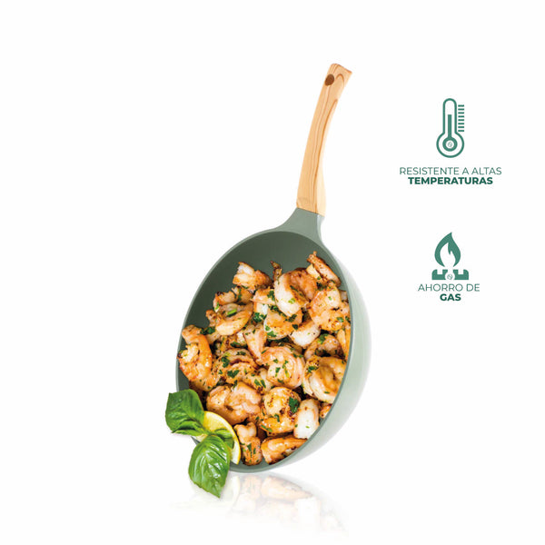 Queen Sense Sartén Wok Jade Premium Baquelita