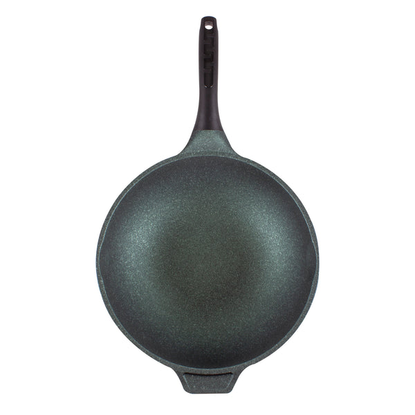 queen sense Sartén Wok Jade Pro con Tapa 32 Cm