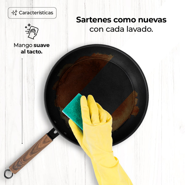 Queen Sense Set Sartenes Y Utensilios 12pzs Carbón