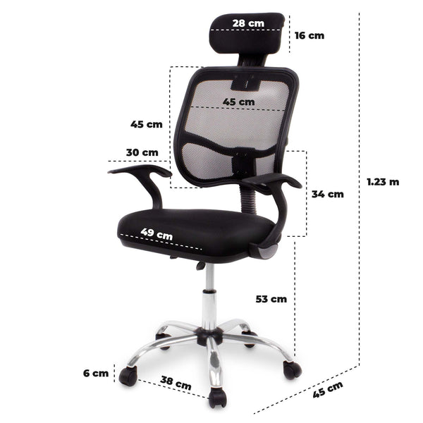 Queen Sense Silla Reclinable Ergonomica Negro