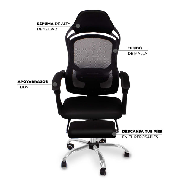 Queen Sense Silla Reclinable Reposapiés