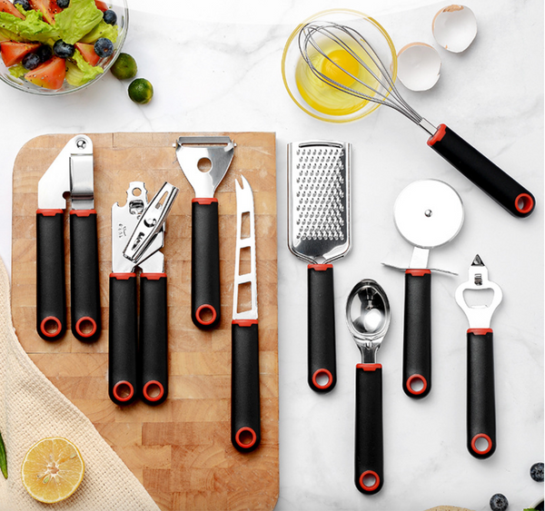 Queen Sense Utensilios De Acero Inox-9 Piezas