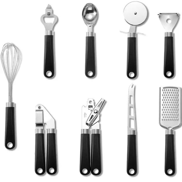 queen sense Utensilios de Acero Inox-9 Piezas