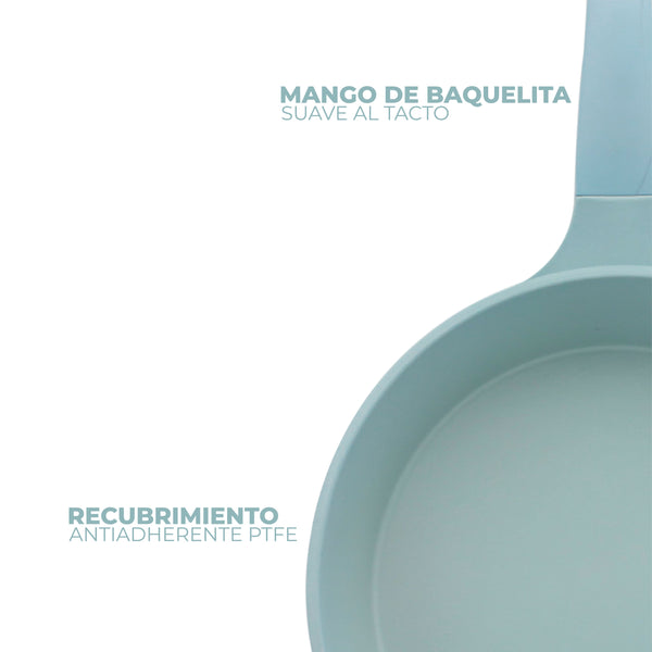 Queen Sense Sartén 20 Cm Antiadherente Libre De Toxinas Con Inducción