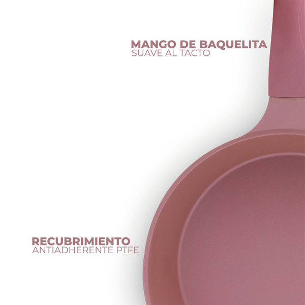 Queen Sense Sartén 28 Cm Antiadherente Libre De Toxinas Con Inducción