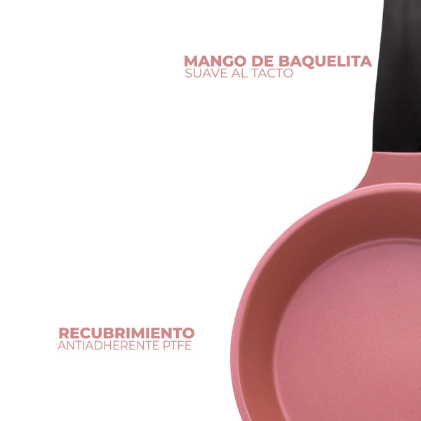 Queen Sense Sartén Antiadherente 23 Cm Con Inducción Libre De Toxinas