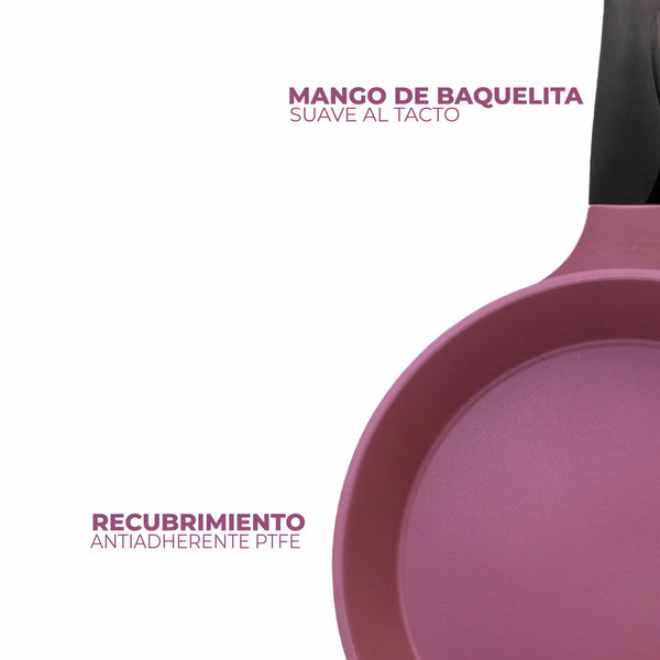 Queen Sense Sartén Antiadherente 30 Cm Con Inducción Libre De Toxinas