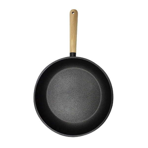 queen sense Sartén Cerámico Dellago 28cm Antiadherente Con Mango De Madera