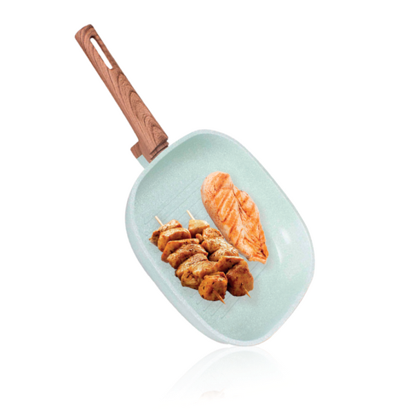 queen sense Sartén Cuadrado Ceramica Jade 27 Cm IH PRO LF