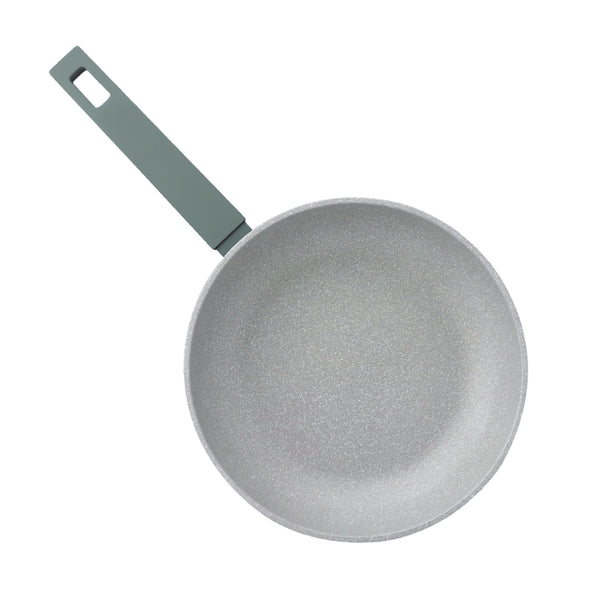 queen sense Sartén FOREST Gris 24cm Mármol Antiadherente Premium Y Mango Suave