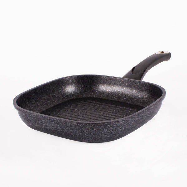 Queen Sense Sartén Mármol Cuadrado Grill Negro 27 Cm
