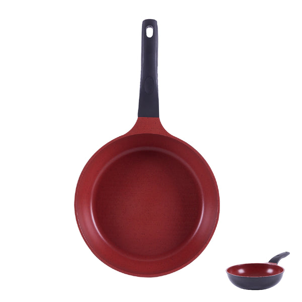 queen sense Sartén Plano Volcánico Térmico Rojo 26 Cm