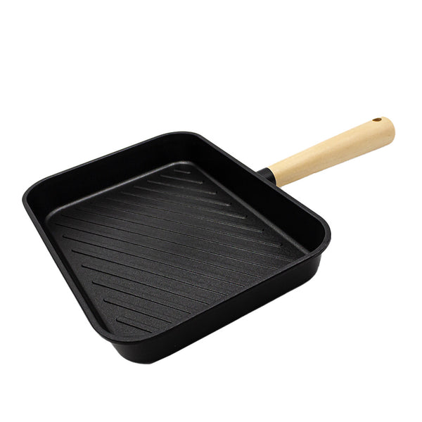 Queen Sense Sartén Rectangular 28 Cm Induccion Mango De Madera