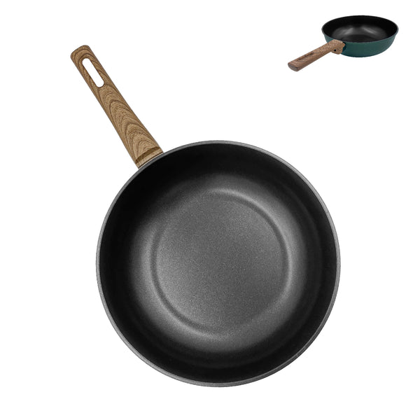 queen sense Sartén Wok Diamante Premium Verde 30 Cm