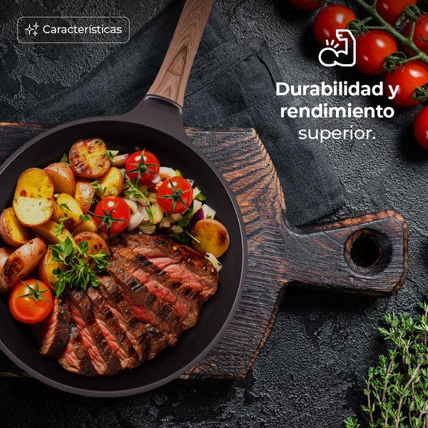 Queen Sense Sartén Wok Titanio Royal Antiadherente Con Inducción