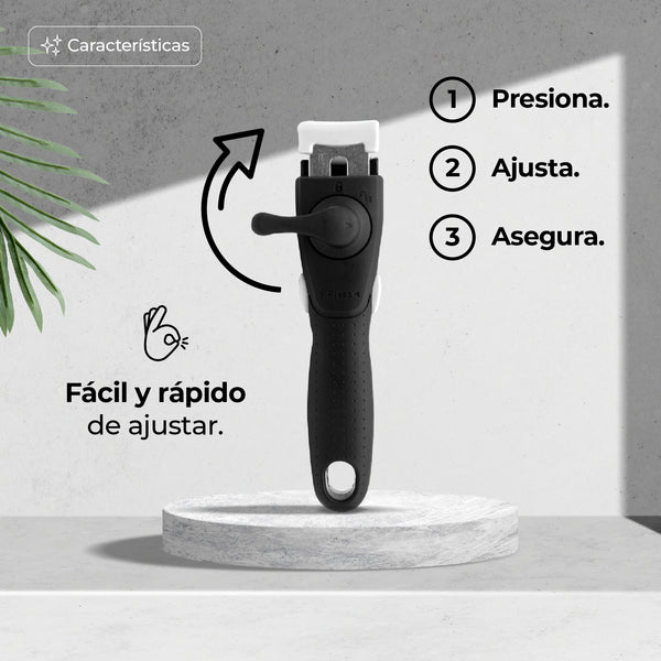 Queen Sense Set 3 Ollas De Acero Inoxidable Antiadherente Y Mango Desmontable