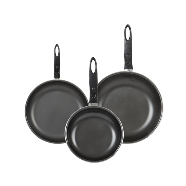 queen sense Set 3 Sartenes Antiadherentes De Carbón 18 23 Y 28cm