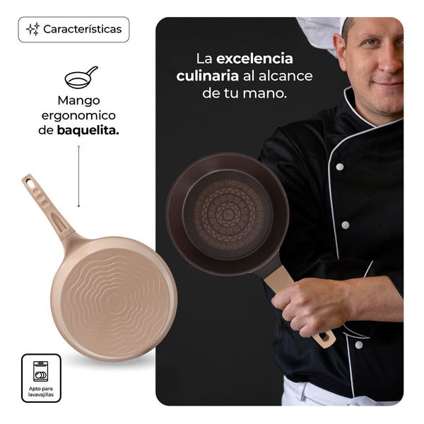 Queen Sense Set 3 Sartenes Xiocolat Edición Especial 15 Años Queen Sense