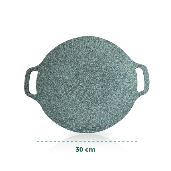 Queen Sense Set Comal De Jade Pro 30cm Y Dispensador De Aceite En Brocha