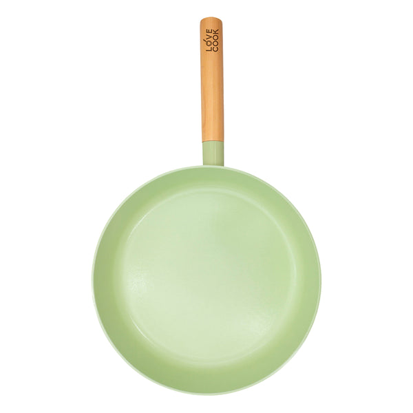 Queen Sense Set Sartenes Ceramica 20 Y 26 Cm Mango De Madera