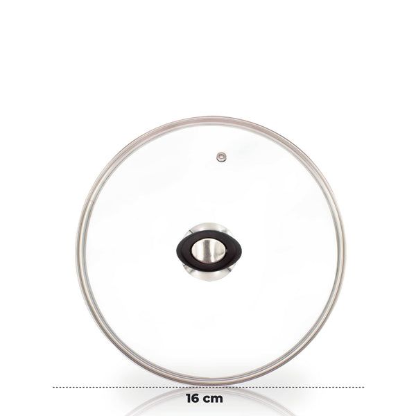 Queen Sense Tapa De Vidrio Con Perilla Baquelita Negra Queen Sense