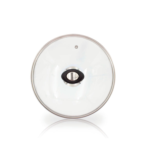 queen sense Tapa de Vidrio con Perilla Baquelita Negra Queen Sense