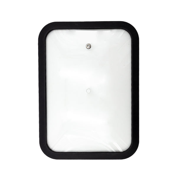queen sense Tapa De Vidrio Rectangular 28cm Silicona Antivapor Universal