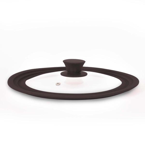 queen sense Uni-tapa De Cristal Templado Con Silicón 22 24 26 Cm