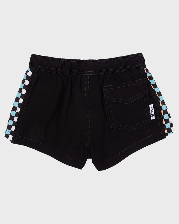 Quiksilver BinkyBro X Quiksilver Checkers Black Swim Trunks