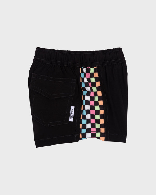 Quiksilver BinkyBro X Quiksilver Checkers Black Swim Trunks