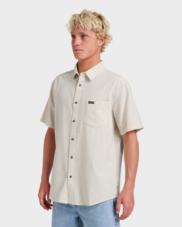 Quiksilver Oxford Stripe Classic Short Sleeve Shirt