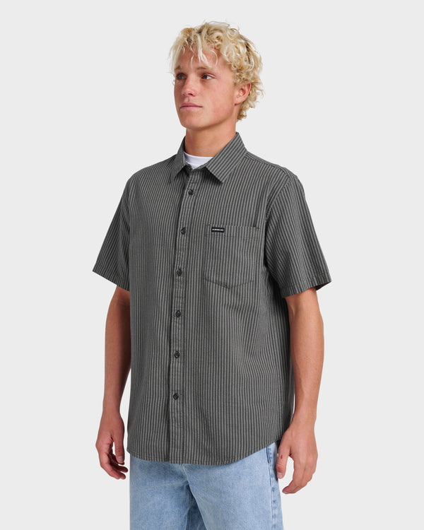 Quiksilver Oxford Stripe Classic Short Sleeve Shirt