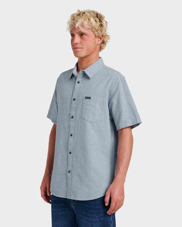 Quiksilver Oxford Stripe Classic Short Sleeve Shirt