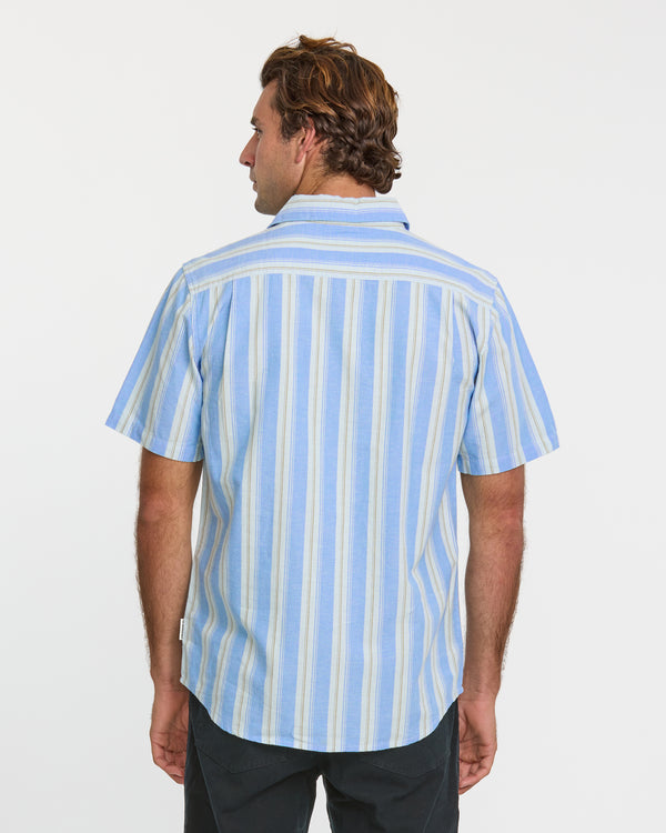Quiksilver Oxford Stripe Classic Short Sleeve Shirt