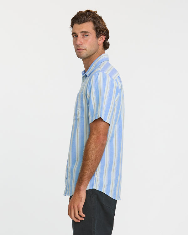 Quiksilver Oxford Stripe Classic Short Sleeve Shirt