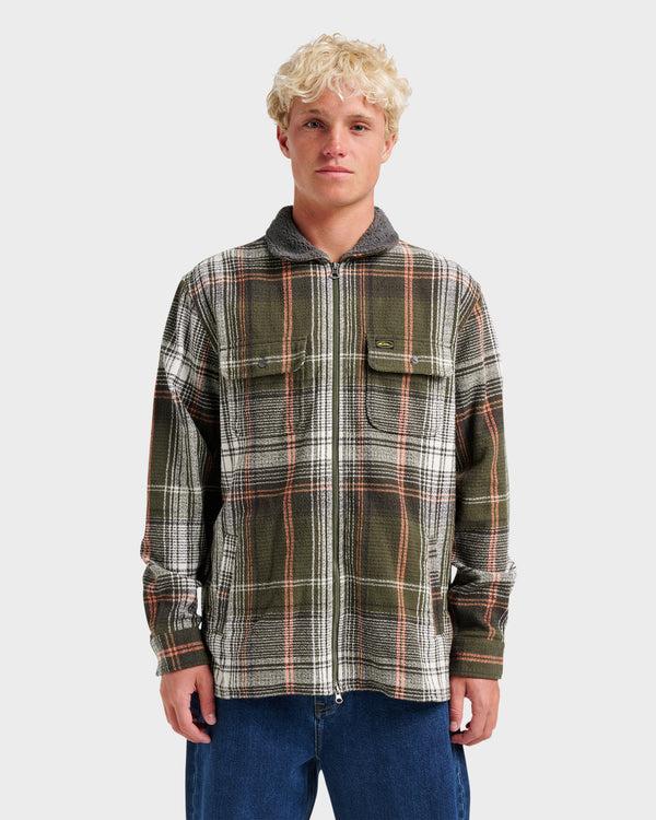 quiksilver Campo Zip Flannel Shirt