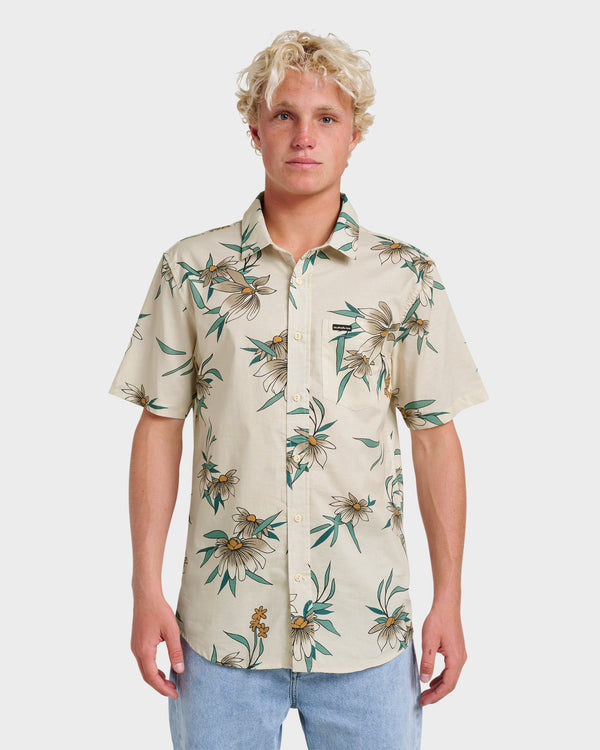 quiksilver Costal Flora Classic Short Sleeve Shirt