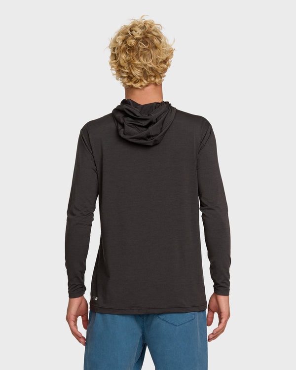 Quiksilver DNA Logo Surf Hood Long Sleeve Surf Tee
