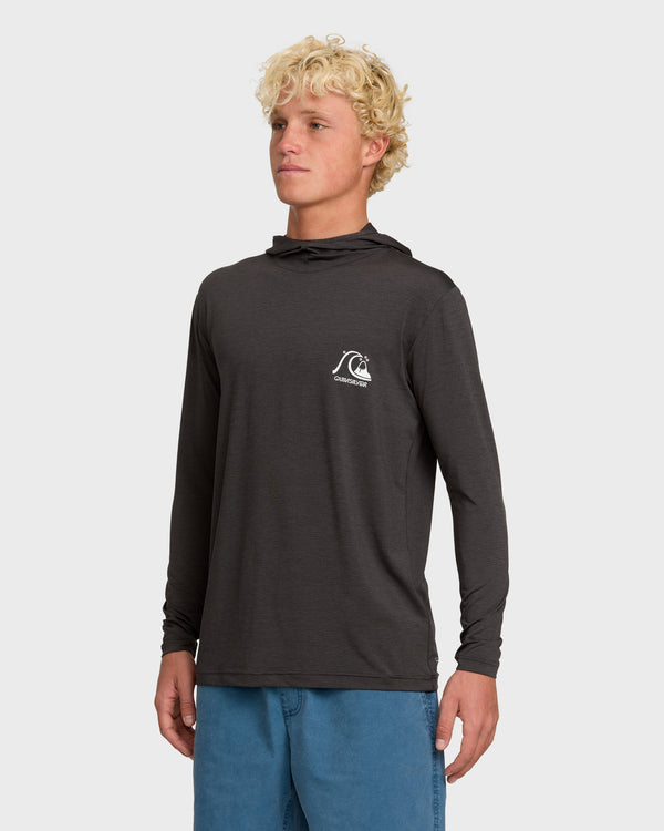 Quiksilver DNA Logo Surf Hood Long Sleeve Surf Tee