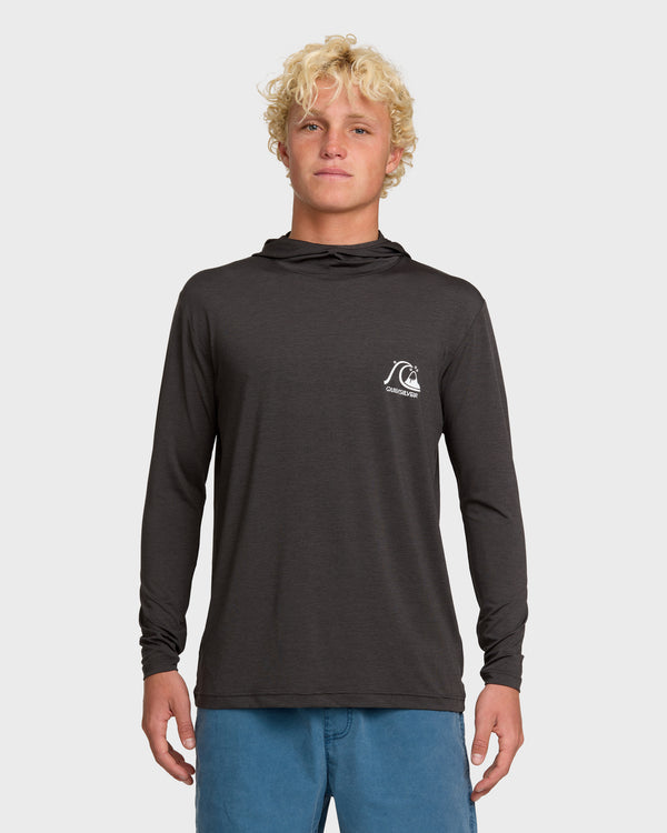 quiksilver DNA Logo Surf Hood Long Sleeve Surf Tee