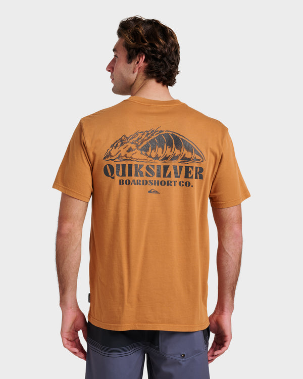 Quiksilver Going Leftpigment Dye T-Shirt