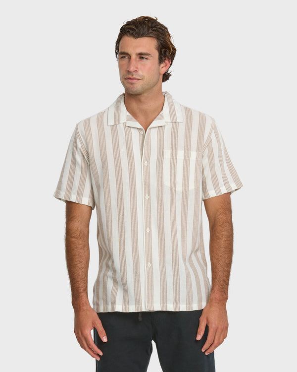 quiksilver Nightfall Island Short Sleeve Shirt