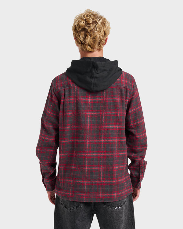 Quiksilver Sandbar Hooded Flannel Shirt