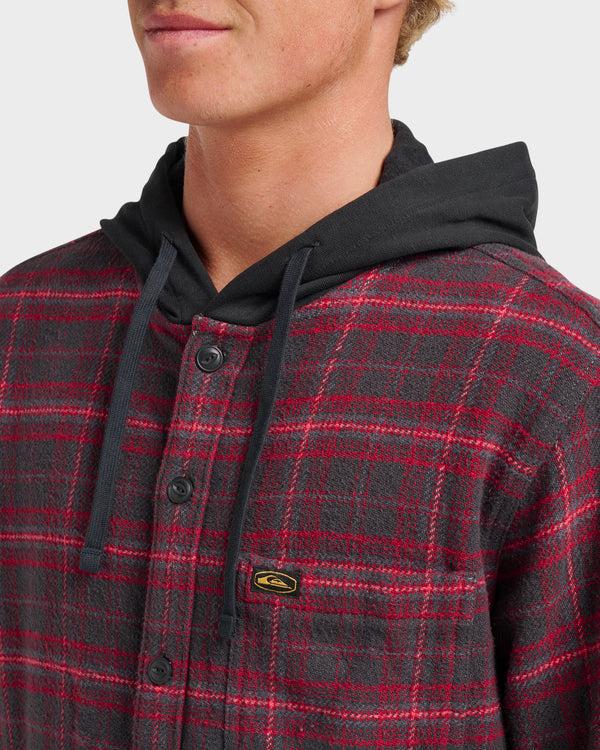 Quiksilver Sandbar Hooded Flannel Shirt