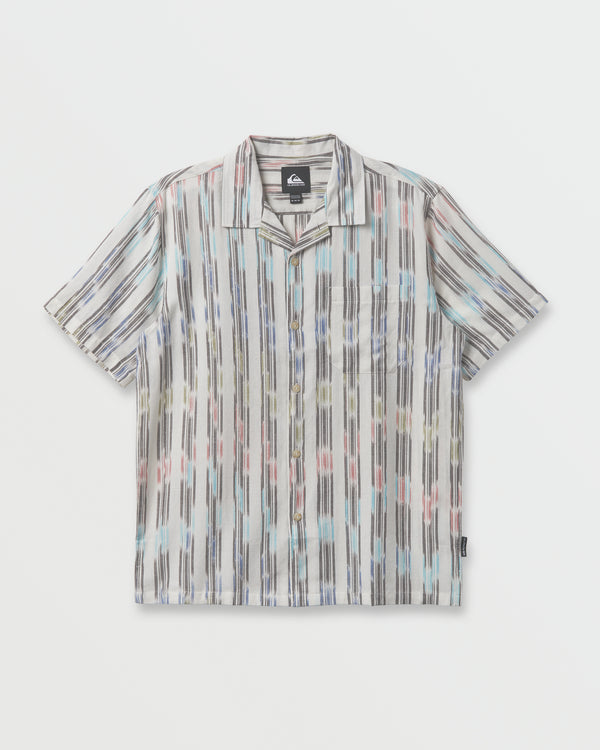 quiksilver Space Dye Casual Short Sleeve Shirt