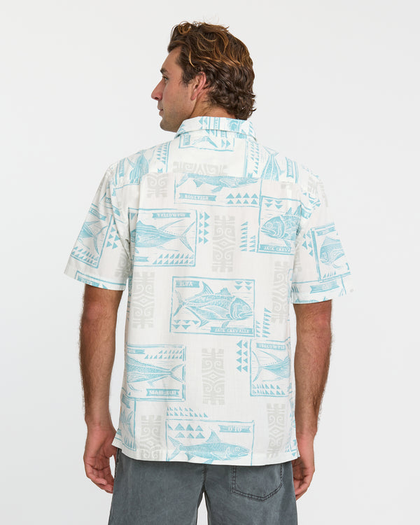 Quiksilver Waterman Block Fish Short Sleeve Shirt