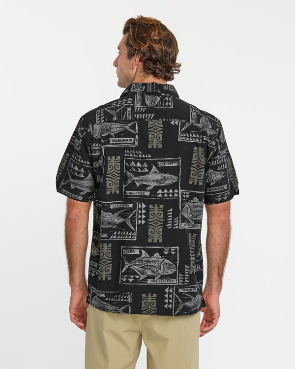 Quiksilver Waterman Block Fish Short Sleeve Shirt